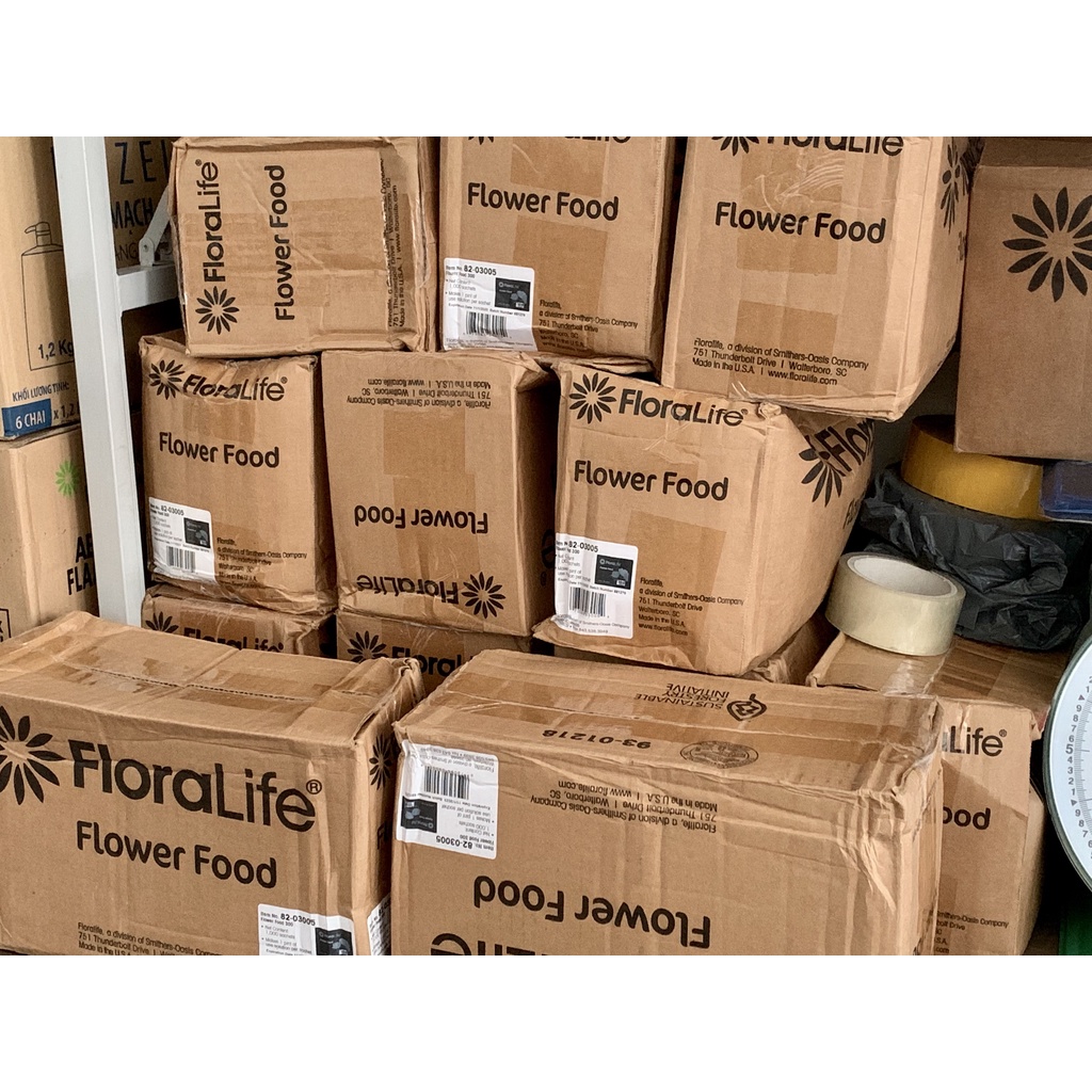Combo 50 Gói Thuốc Dưỡng Hoa FloraLife Nhập Khẩu Từ Mỹ Giữ Hoa Tuơi Lâu Tàn Không Hôi Nước