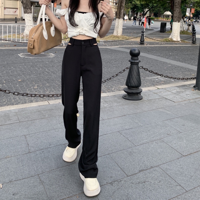 Quần XIAOZHAINV thiết kế ống rộng thời trang mùa hè đơn giản dành cho nữ