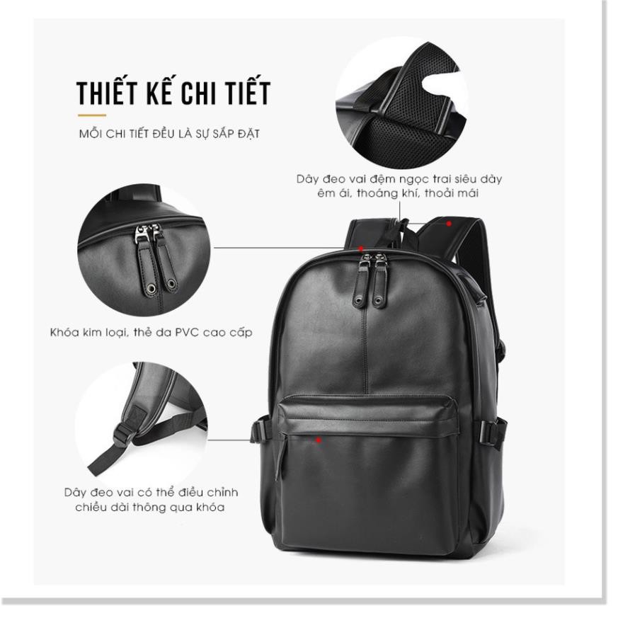 Balo da thời trang cao cấp màu đen full – MOYYI B3