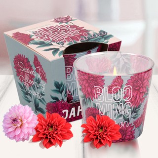 Ly nến thơm tinh dầu Bartek Blooming Season 115g QT04960 - hồng, thược dược