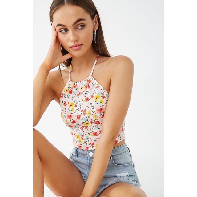 Áo yếm hoa cột dây F21