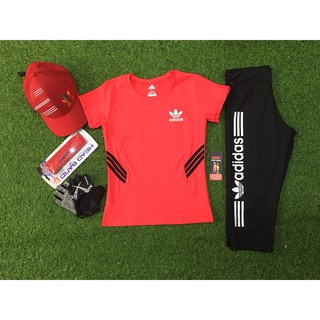 Bộ đồ tập nữ adidas, quần lửng