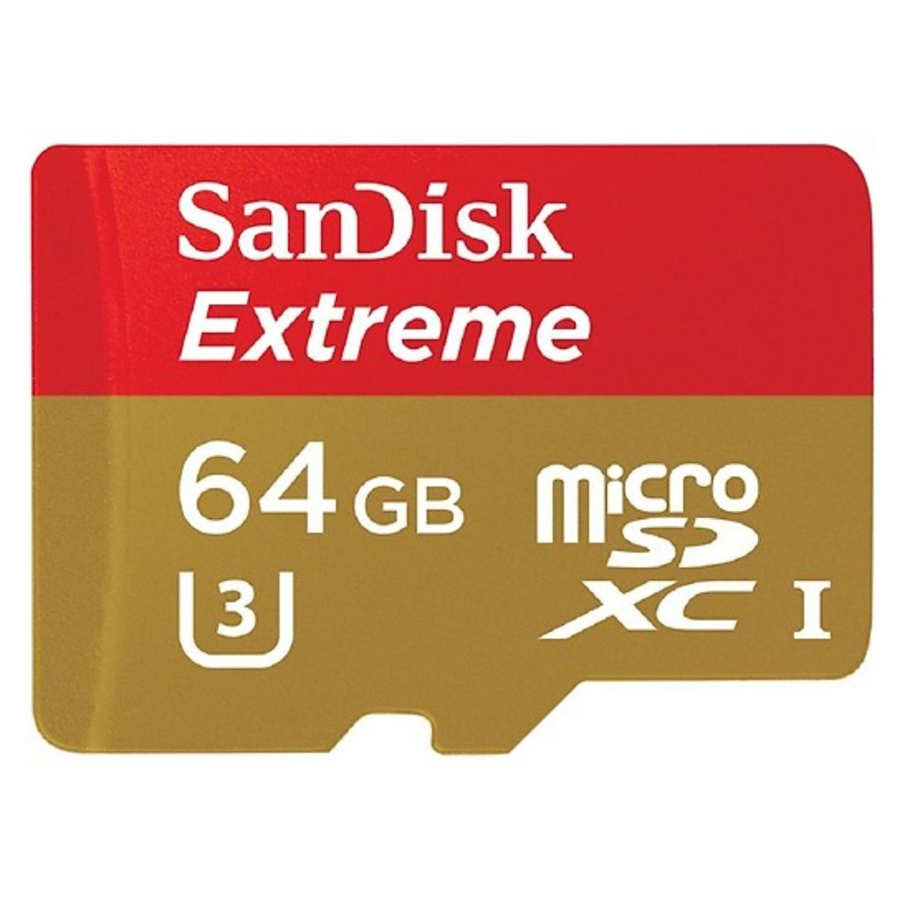 Thẻ nhớ microSDXC Sandisk Extreme 667X V30 64GB UHS-I U3 100MB/s - NO BOX (Gold)
