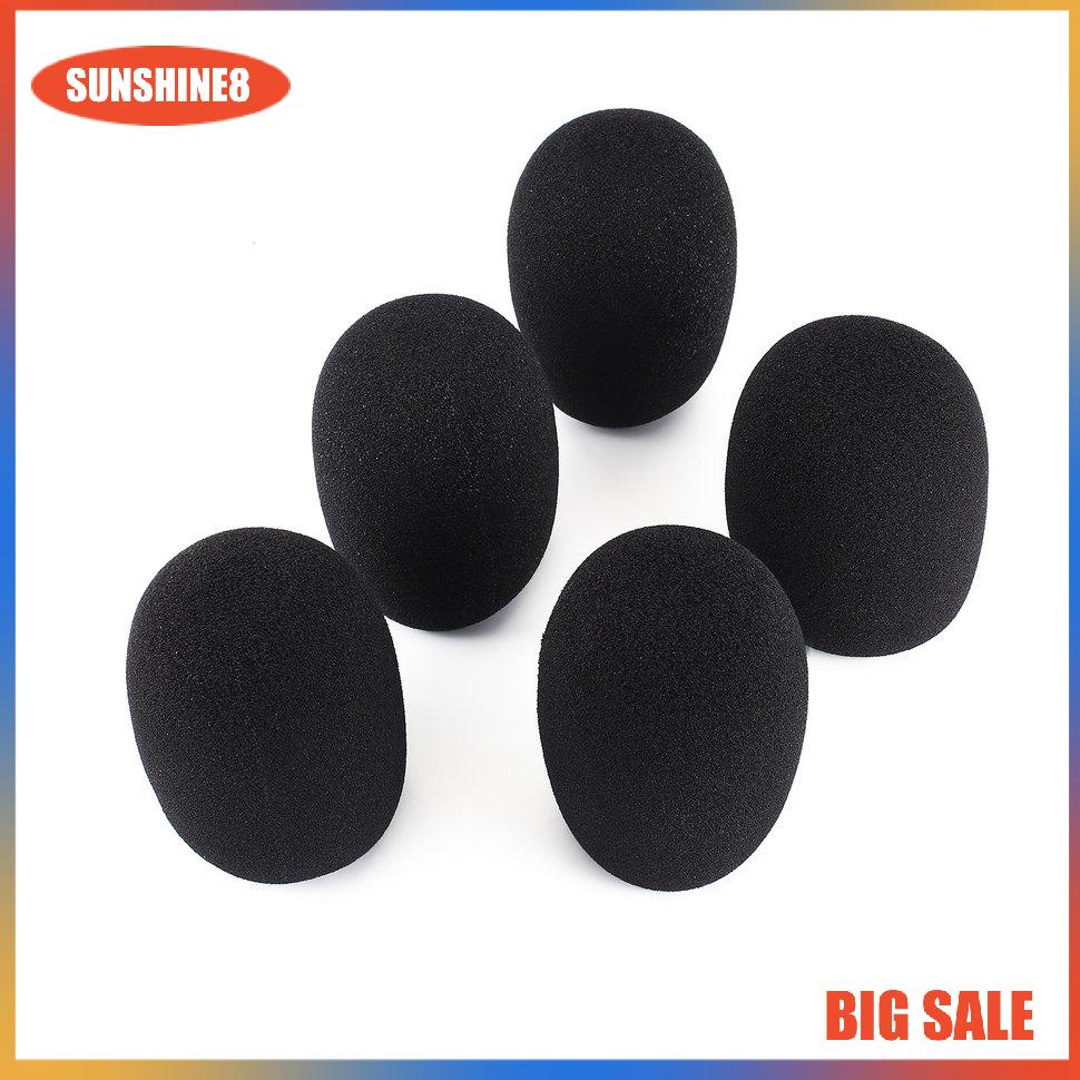 【SUN】[NEW]5pcs Headset Replacement Foam Microphone Cover Mic Cover Windshield Headset
