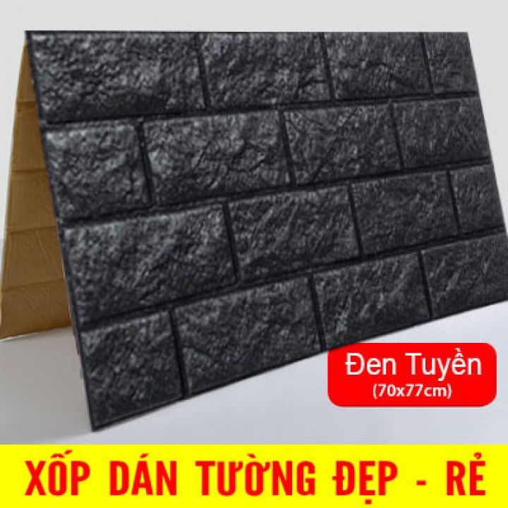 [FREESHIP EXTRA] Xốp Dán Tường 3D Giả Gạch Khổ Lớn 70x77cm Loại 1 Siêu Dính Chống Ẩm Mốc, Chống Bụi Bẩn -Trang Trí Nhà C