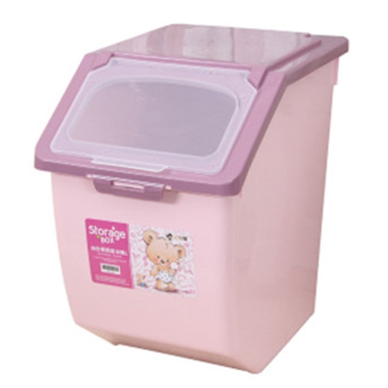 Thùng gạo chứa 15kg có bánh xe nhập khẩu Nhật Bản, di chuyển dễ dàng, tiện lợi