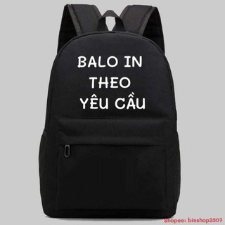 [Ảnh Thật] Balo Đi Học In Theo Yêu Cầu