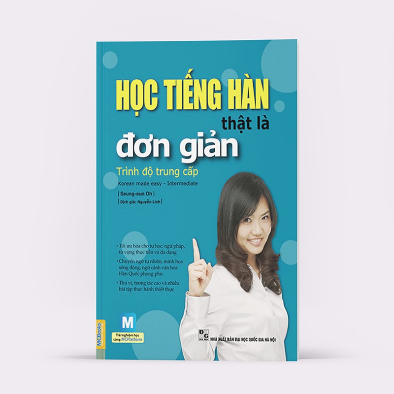 Sách - Học Tiếng Hàn Thật Là Đơn Giản - Trình Độ Trung Cấp (Học Cùng App Mcbooks)