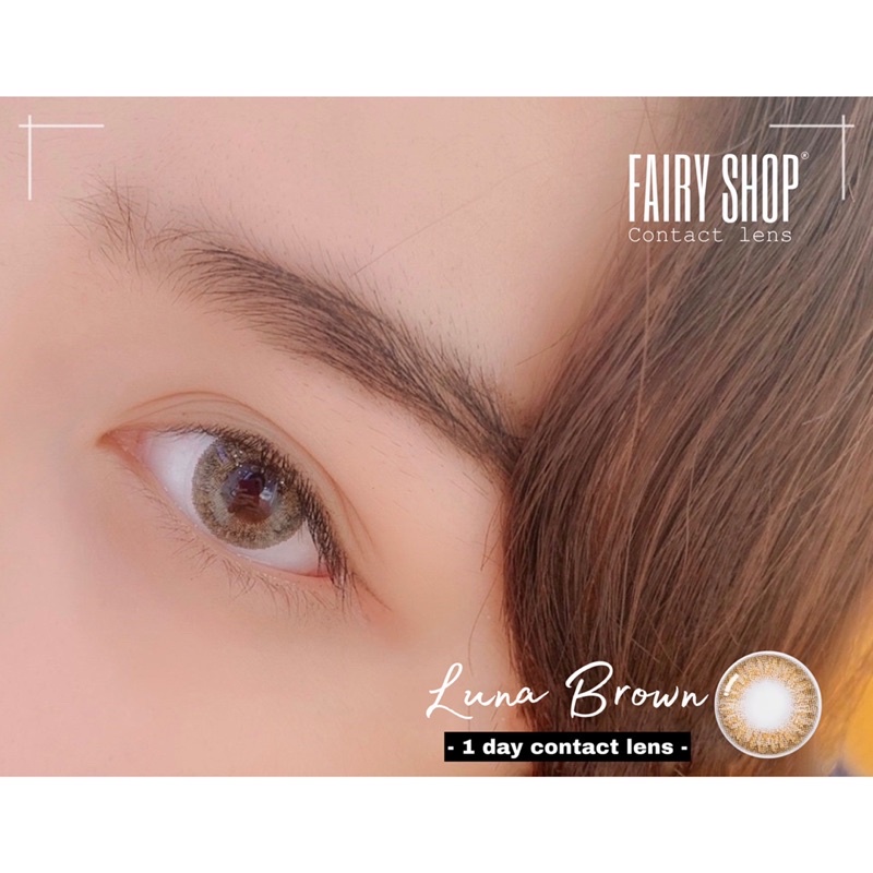 Lens 1 Ngày Luna Brown - Kính Áp Tròng 1 Ngày FAIRY SHOP CONTACT LENS