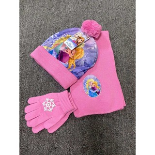 set mũ khăn găng tay elsa anna đẹp