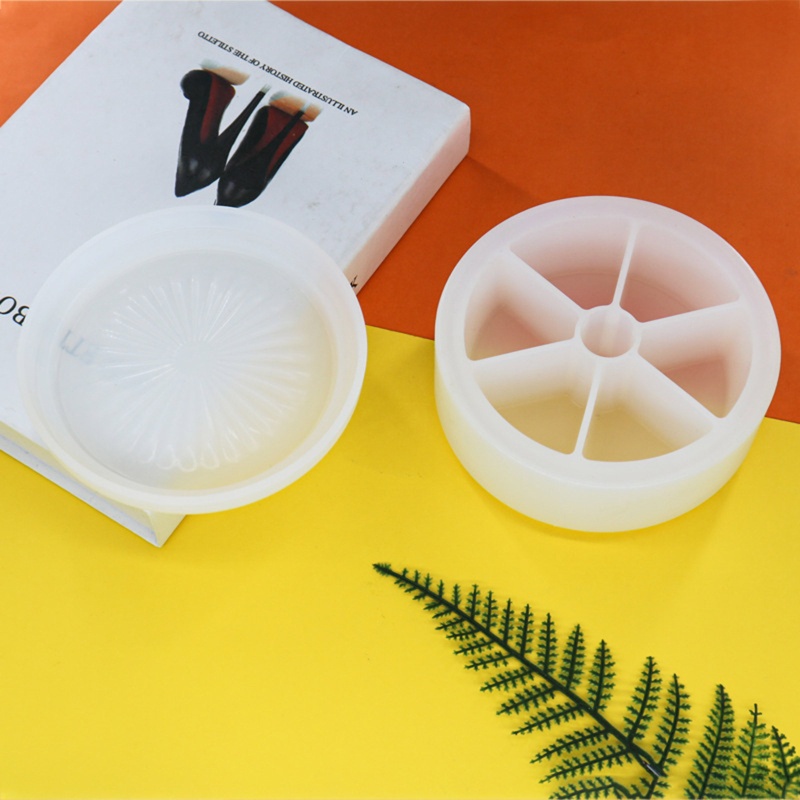 Khuôn Tròn Nhiều Ngăn Làm Trang Sức Chất Liệu Nhựa Resin