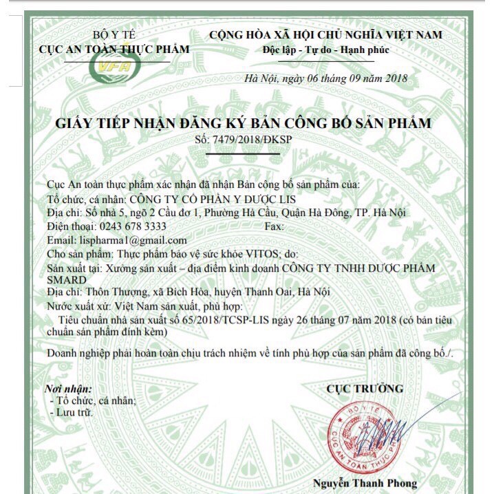 Dạ Dày VITOS - Hỗ Trợ Giảm Các Triệu Chứng của Viêm loét Dạ Dày, tá tràng, Giảm Trào Ngược, ợ hơi ,ợ chua, đầy bụng | BigBuy360 - bigbuy360.vn