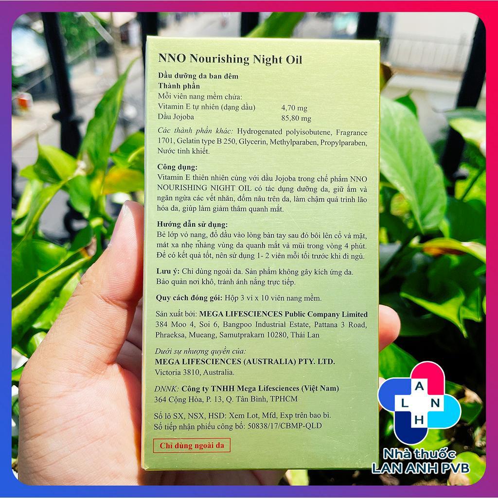 NNO NOURISHING NIGHT OIL  - Serum dưỡng da ban đêm.