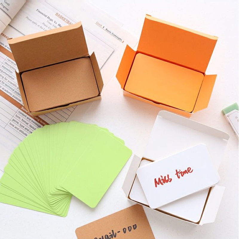 Set 100 Thiệp Giấy Ghi Chú Hai Mặt DIY