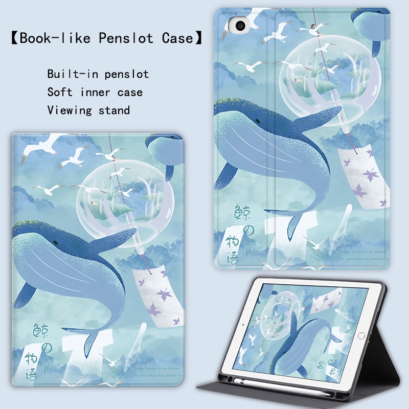 Bao da chống rơi có ngăn bút thích hợp cho Ipad Air4 10.9inch 8 7th 10.2inch Pro11 2021 Air3 2018 9.7-inch 10.5-inch