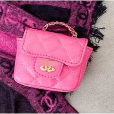 Túi mini quai chéo hoạ tiết Trần Trám sành điệu cho bé T809