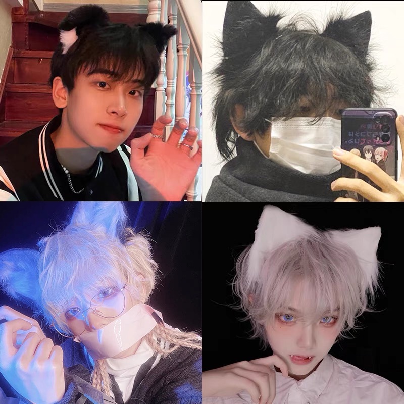 Băng Đô Tai Mèo Đính Chuông Dễ Thương