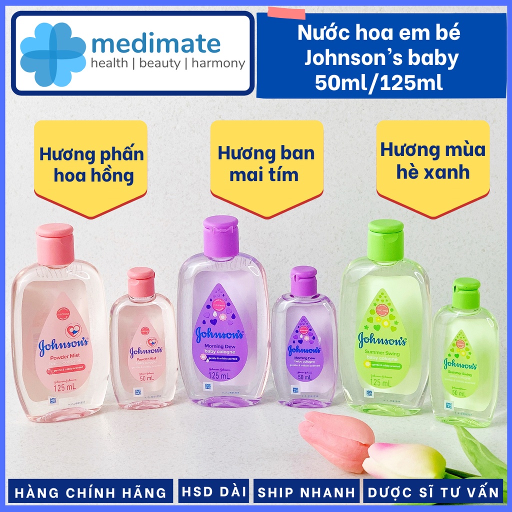 Nước hoa em bé Johnson's Baby Cologne hương thơm dễ chịu