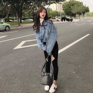 Áo Khoác Jeans nữ , Hàng Nhập khẩu Quảng Châu Cao Cấp