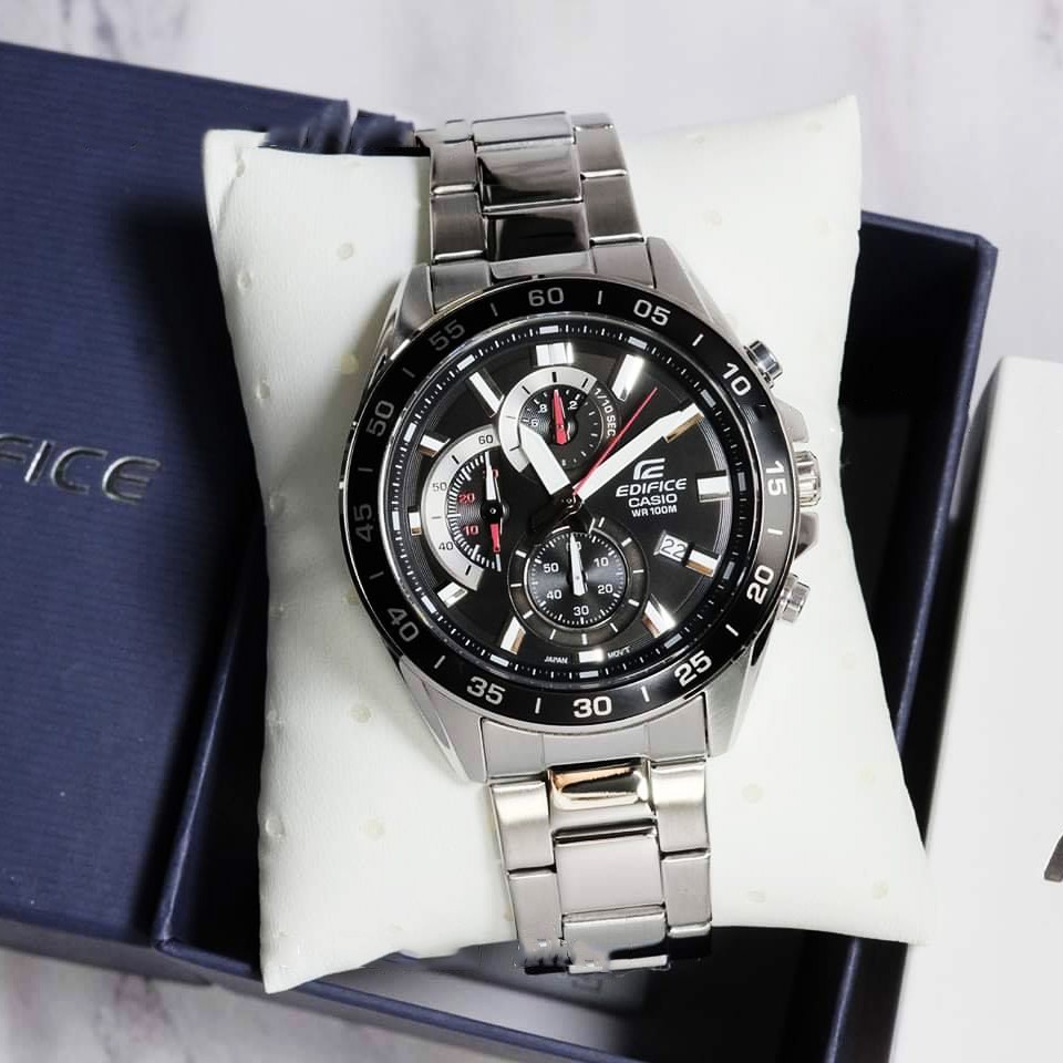 [HOT] Đồng hồ nam Casio Edifice EFV-550D-1AVUDF (chính hãng Anh Khuê) dây kim loại cao cấp