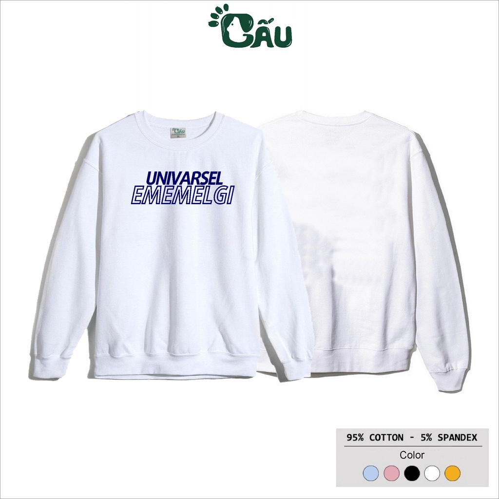 Áo sweater GẤU 194 vải thu đông co dãn, dày dặn mềm mịn form rộng phong cách Unisex - SW UNIVARSEL | BigBuy360 - bigbuy360.vn