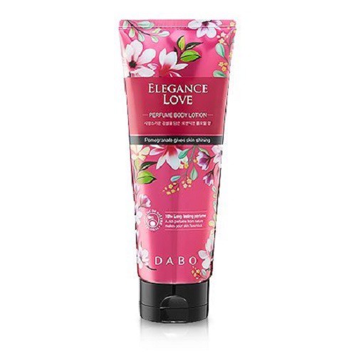 HÀNG CHÍNH HÃNG- Sữa Dưỡng Thể Trắng Da, Mềm Da Hương Nước Hoa Hàn quốc DABO Body Lotion Elegance Love 200ml- HỒNG