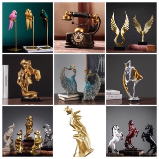 Bộ 3 tượng trang trí, decor nhà cửa, phòng khách