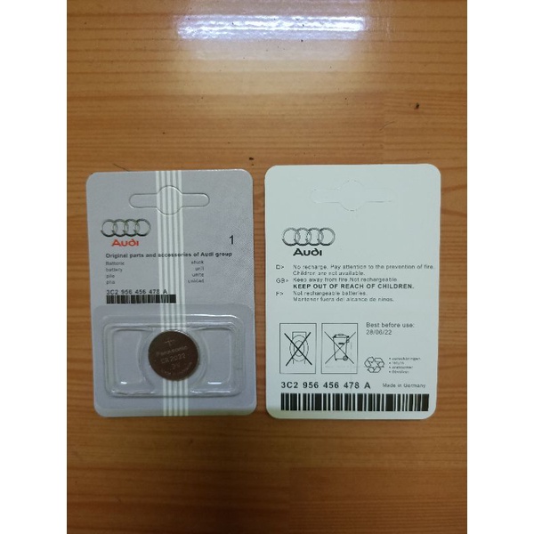 Pin chìa khóa xịn chính hãng xe Audi CR2032