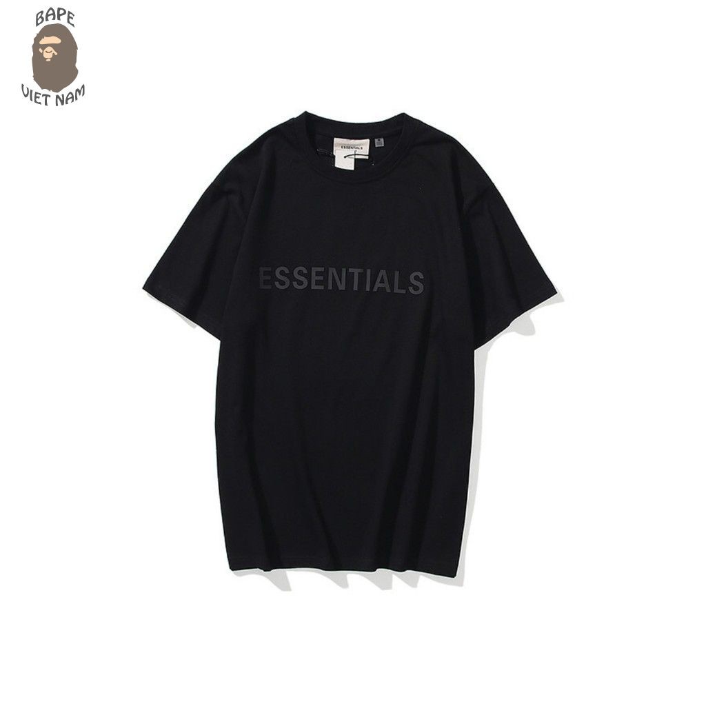 Tee Essentials 3D silicon logo, áo thun FOG logo dập nổi, áo phông FOG, tee Fear of god nhiều màu SS2021