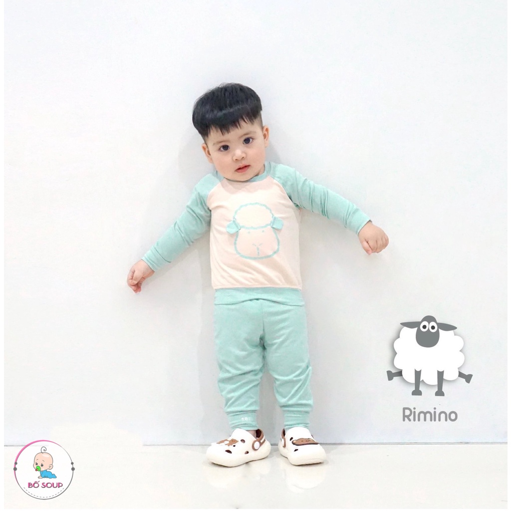 Bộ dài tay chất liệu thun mát RIMONO mềm mại, co giãn tốt Shop Bố Soup
