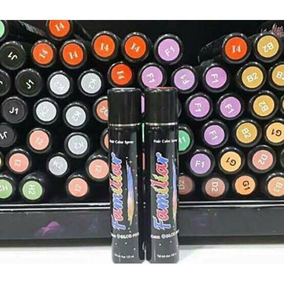 (CHÍNH HÃNG) Keo xịt nhuộm tóc tạm thời Familiar 80ml