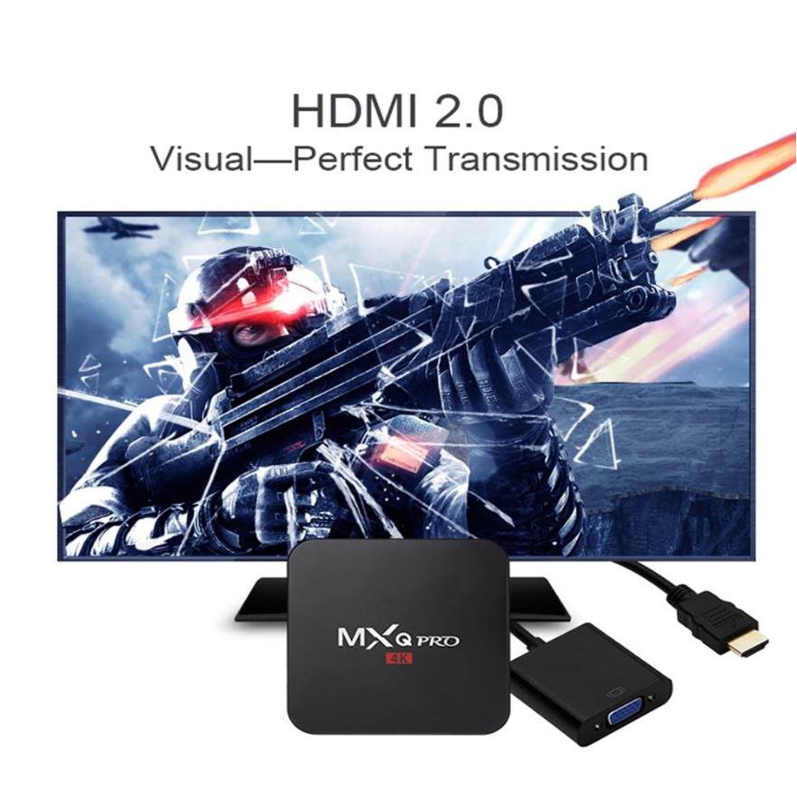 Tv Box Mxq Pro Android 7.1 Smart 5g 1g 8g & 2.4g & 5g Wifi 4k Google Netflix Youtube Chất Lượng Cao