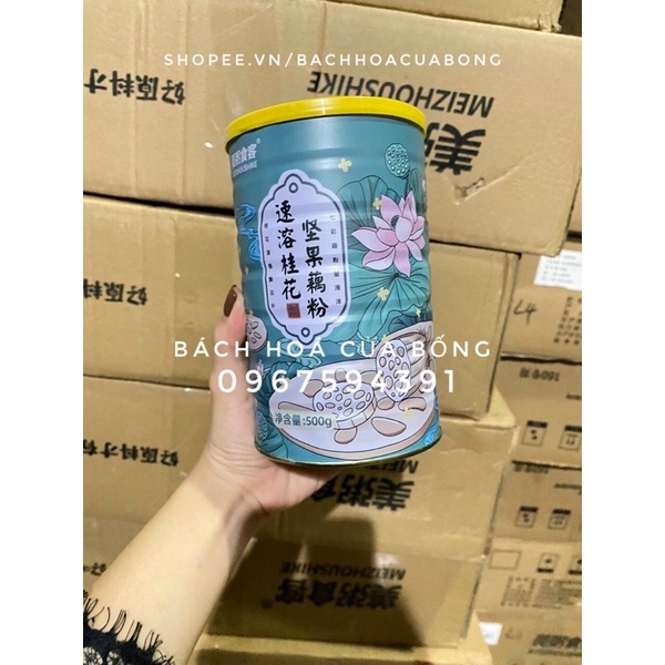 [Sẵn] Các loại Bột Củ Sen và Bột Giảm Cân, Ăn Kiêng, Dưỡng Nhan hiệu Meizoushike hộp 500gr