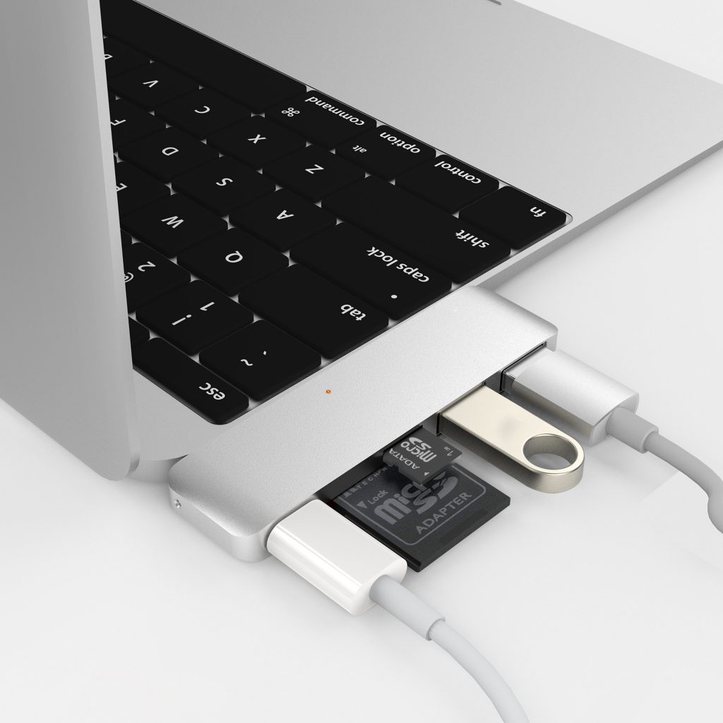 Cổng Chuyển HYPERDRIVE USB TYPE-C 5-IN-1 HUB WITH PASS THROUGH CHARGING FOR 2016 MACBOOK PRO & 12″ MACBOOK, SURFACE