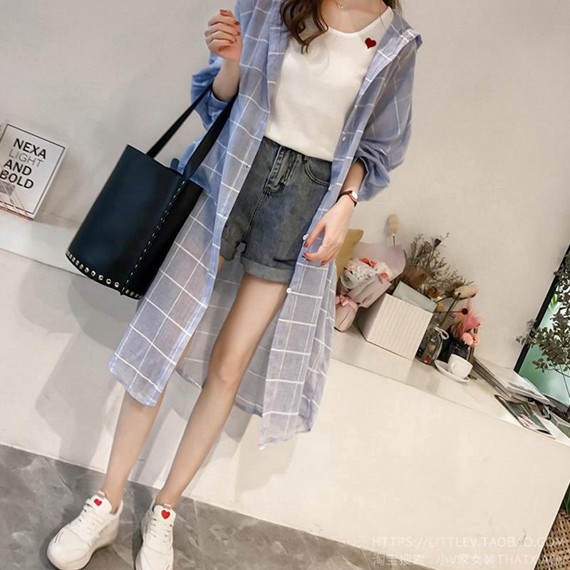 Áo khoác họa tiết kẻ ca rô xinh xắn trẻ trung cho nữ