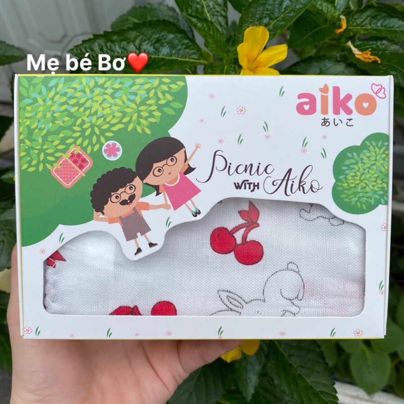 Khăn sữa, khăn xô AIKO in hình cho bé