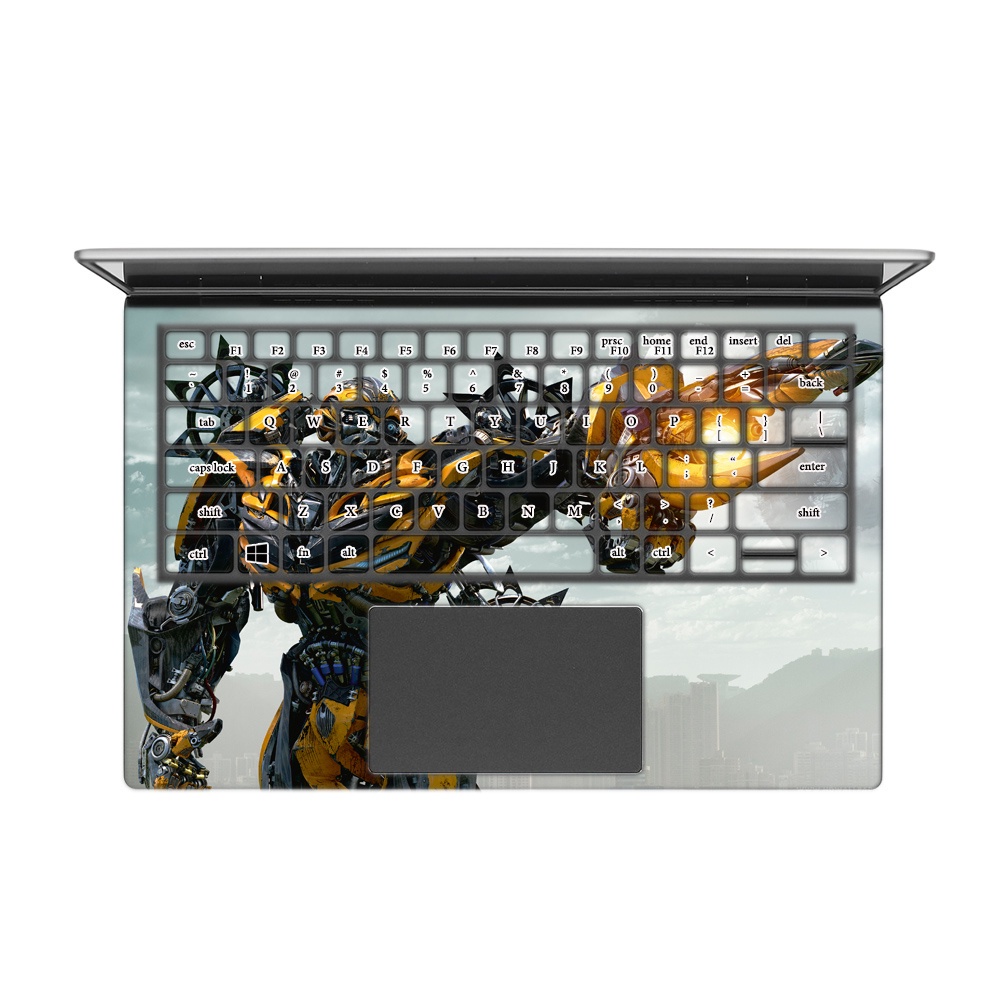 Skin Laptop Hình Bumblebee in theo yêu cầu (cho các dòng máy Dell, Asus, Acer, Macbook, Lenovo, MSI, HP, VAIO...)