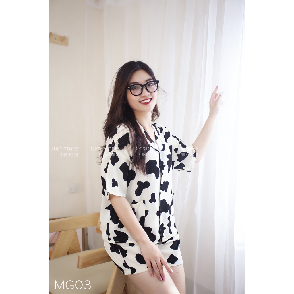 Đồ Bộ Cao Cấp - bộ ngủ pijama bò sữa nữ lụa mango hàng cao cấp vải mềm mịn chất mát thiết kế thời trang mặc mùa hè ở nhà | BigBuy360 - bigbuy360.vn