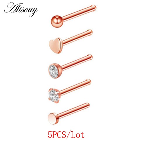 Alisouy Mới 1 Thép 20G Giả Mũi Nhẫn Giả Septum Nhẫn Vòng Nostril Daith Xuyên Kẹp Giả Trên Mũi Nhẫn Oreja Piercings Trang Sức