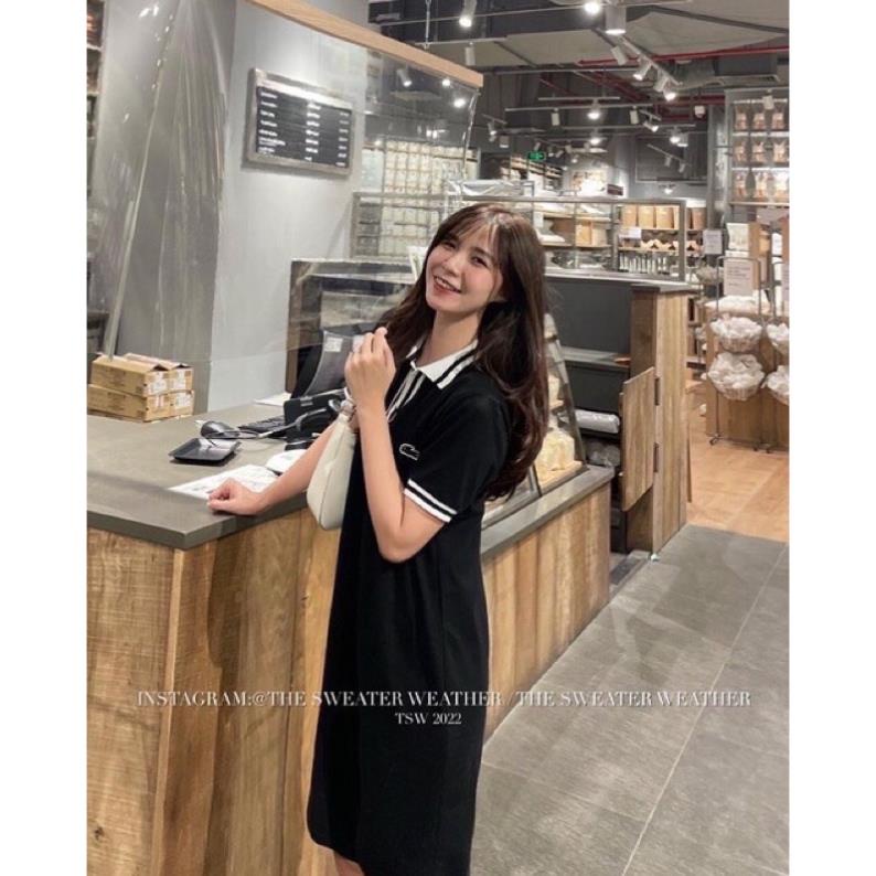 Váy Polo Dáng Xoè Chất Đẹp, Form Chuẩn/Đầm Nữ Ôm Body Thêu Logo Cá Sấu Dễ Mặc Tôn Dáng Quyến Rũ( Hàng Sẵn, Ảnh Thật)