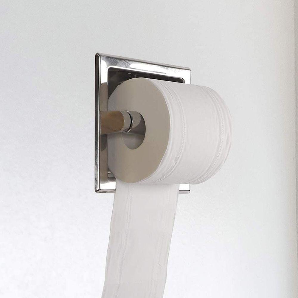 LEISURE Giá Đỡ Cuộn Giấy Vệ Sinh Bằng Chrome Bền Thay Thế Cho Nhà Tắm