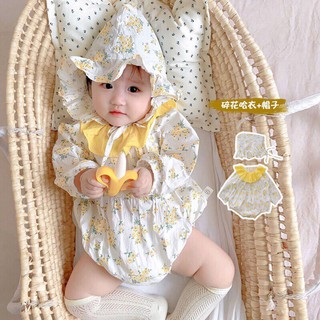 Body hoa vàng kèm mũ cho bé gái