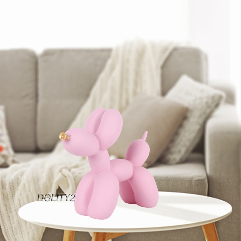 Balloon Dog Statue Puppy Figurine Art Sculpture Home Decor Furnishing