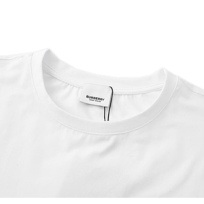 Áo thun unisex tay ngắn họa tiết Burberry thời trang