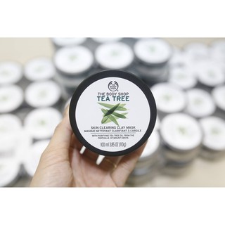 MẶT NẠ ĐẤT SÉT THE BODY SHOP TEA TREE SKIN CLEARING CLAY MASK.