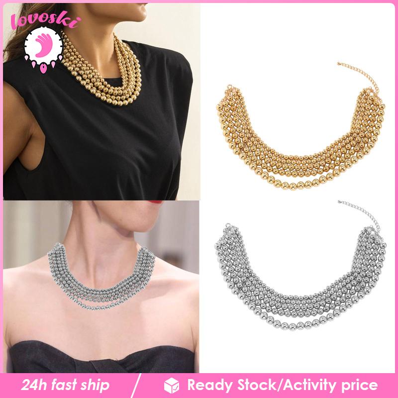 Vòng Cổ Choker 5 Lớp Phong Cách Retro Thời Trang
