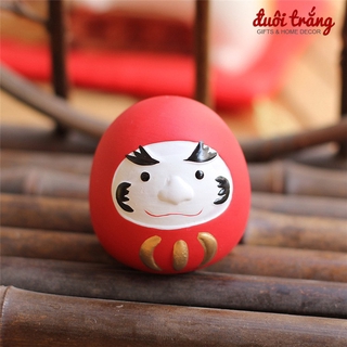 Lật đật Daruma gốm 5cm - 3 màu