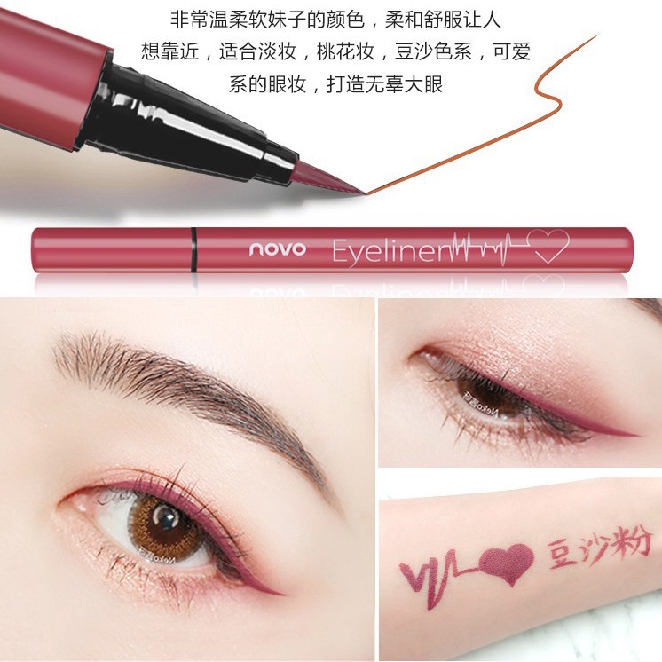 Bút Kẻ Mắt Dạng Lỏng Chống Nước Chống Mồ Hôi Không Lem Màu Sắc Đa Dạng Cho Người Mới Bắt Đầu