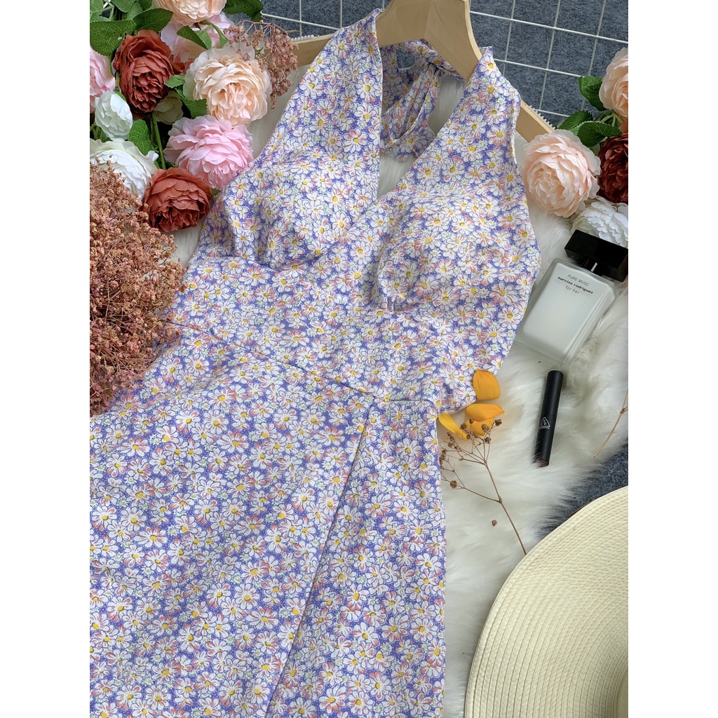 Váy Flora Tím Hoa Nhí- Mộng mơ, dịu dàng