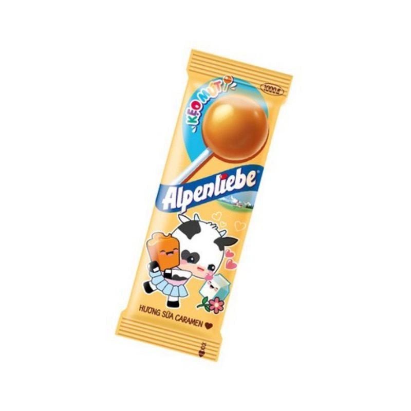 Kẹo Mút Alpenliebe Vị Caramen/Kem Dâu